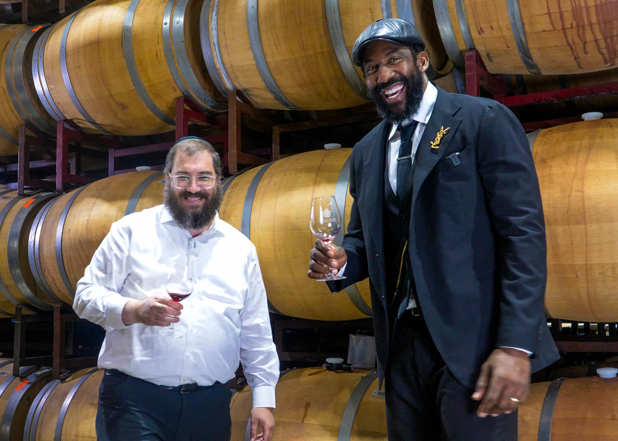 Amar'e Stoudmire with winemaker